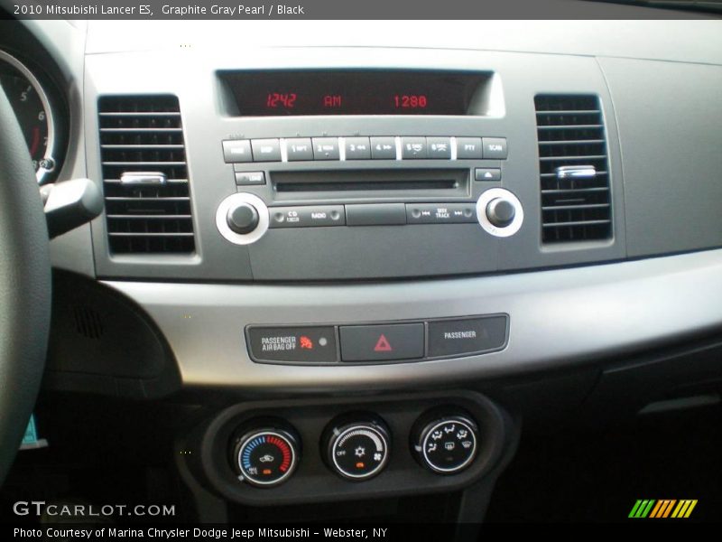 Graphite Gray Pearl / Black 2010 Mitsubishi Lancer ES