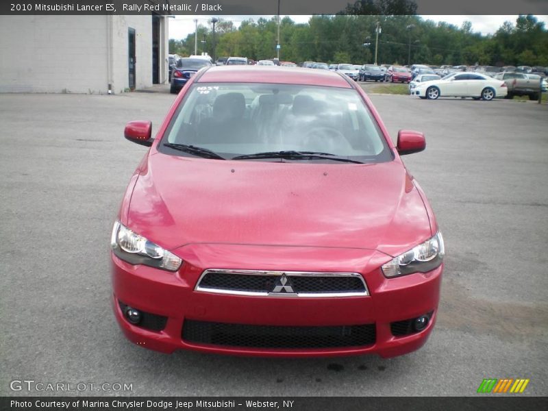Rally Red Metallic / Black 2010 Mitsubishi Lancer ES