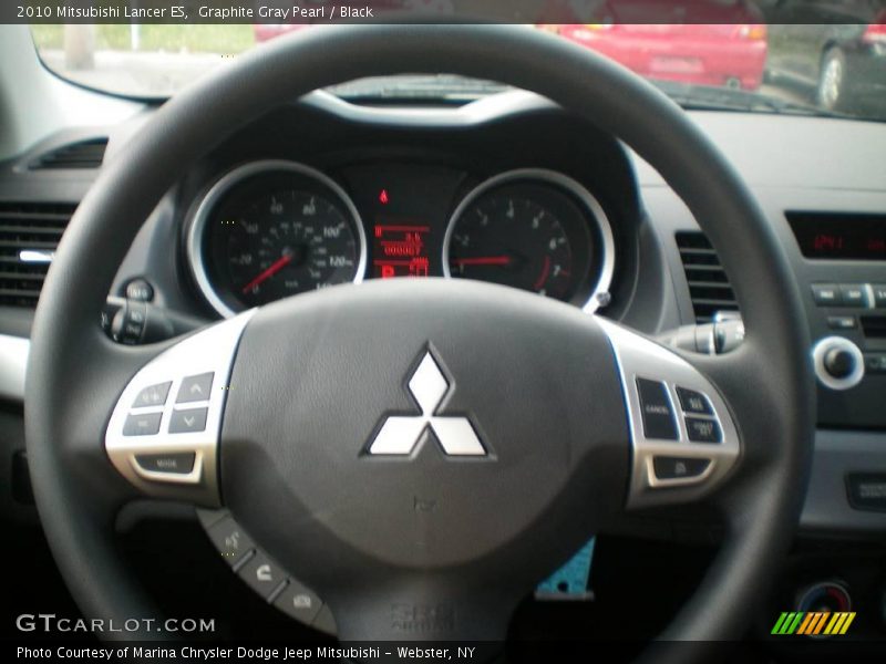 Graphite Gray Pearl / Black 2010 Mitsubishi Lancer ES