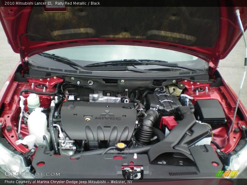 Rally Red Metallic / Black 2010 Mitsubishi Lancer ES