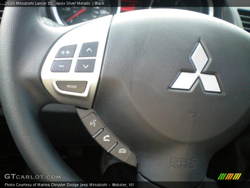 Apex Silver Metallic / Black 2010 Mitsubishi Lancer ES