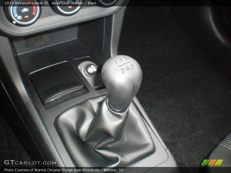 Apex Silver Metallic / Black 2010 Mitsubishi Lancer ES