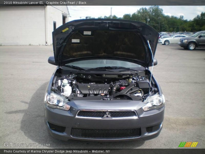 Graphite Gray Pearl / Black 2010 Mitsubishi Lancer ES