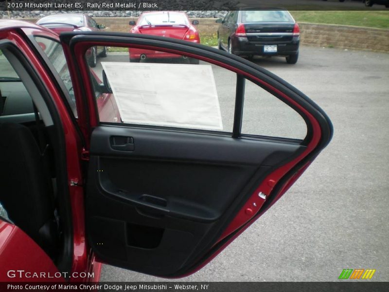 Rally Red Metallic / Black 2010 Mitsubishi Lancer ES
