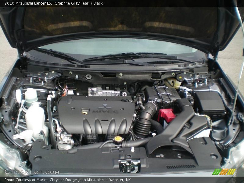 Graphite Gray Pearl / Black 2010 Mitsubishi Lancer ES