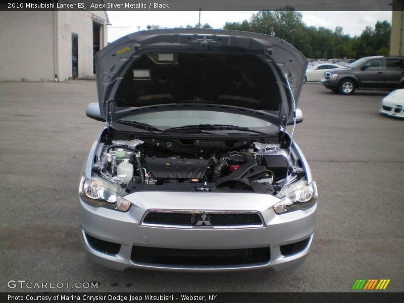Apex Silver Metallic / Black 2010 Mitsubishi Lancer ES