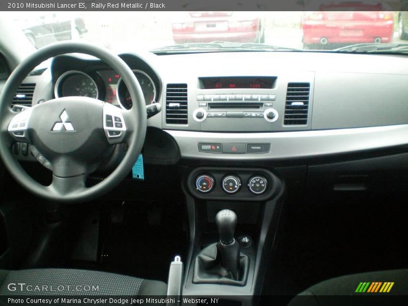 Rally Red Metallic / Black 2010 Mitsubishi Lancer ES