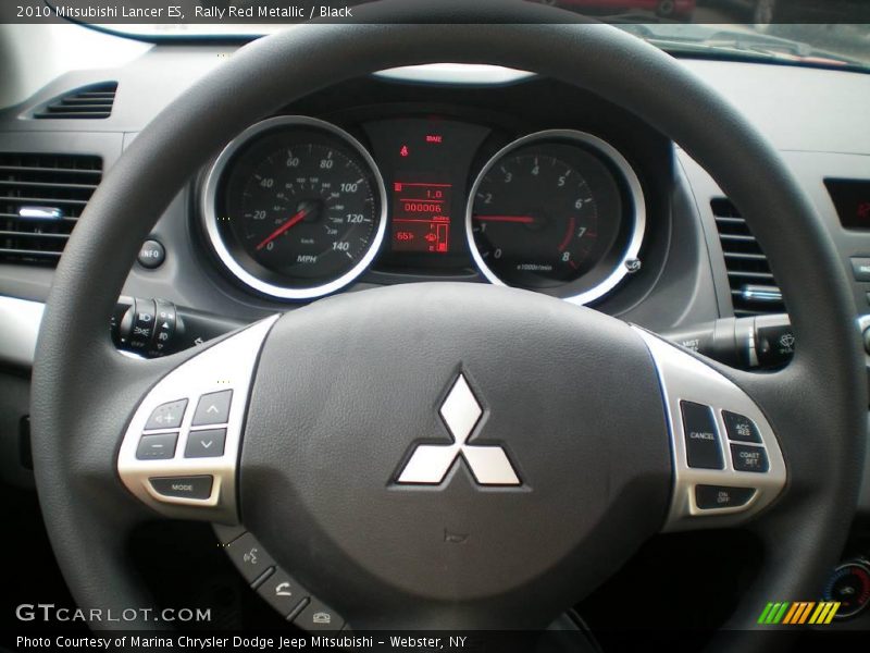 Rally Red Metallic / Black 2010 Mitsubishi Lancer ES