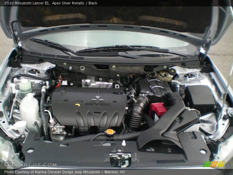 Apex Silver Metallic / Black 2010 Mitsubishi Lancer ES