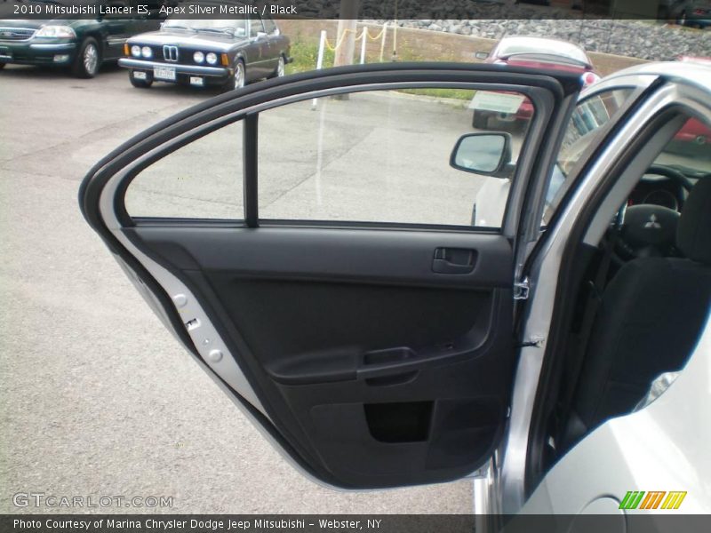 Apex Silver Metallic / Black 2010 Mitsubishi Lancer ES