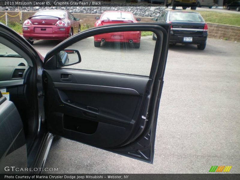 Graphite Gray Pearl / Black 2010 Mitsubishi Lancer ES