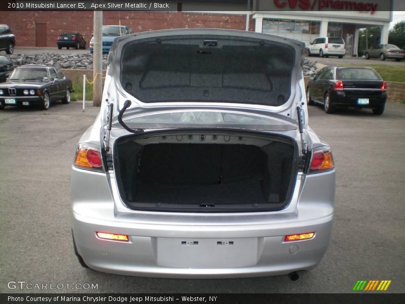 Apex Silver Metallic / Black 2010 Mitsubishi Lancer ES