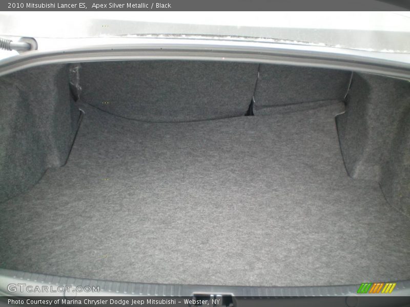 Apex Silver Metallic / Black 2010 Mitsubishi Lancer ES