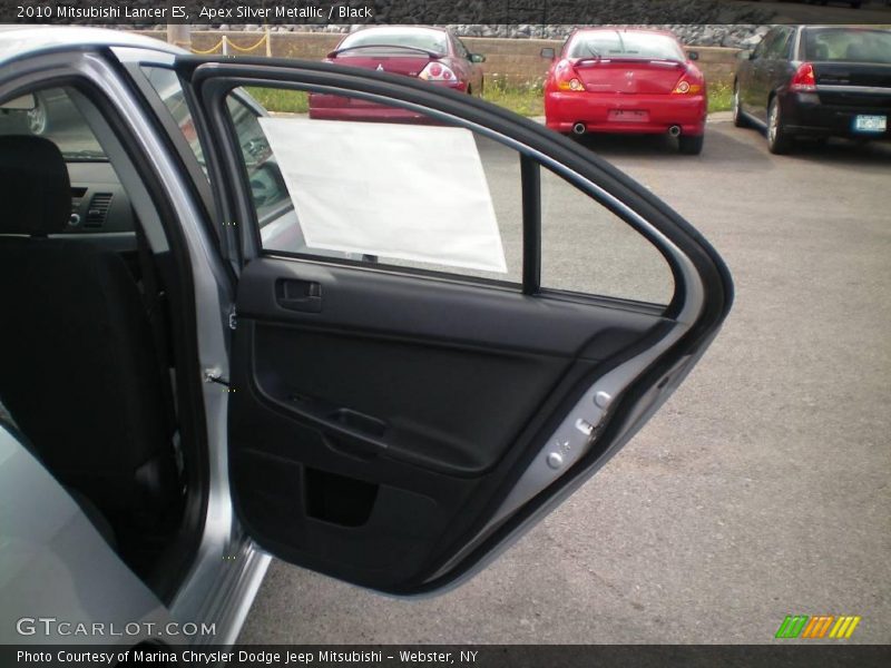 Apex Silver Metallic / Black 2010 Mitsubishi Lancer ES