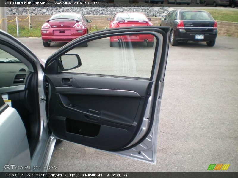Apex Silver Metallic / Black 2010 Mitsubishi Lancer ES