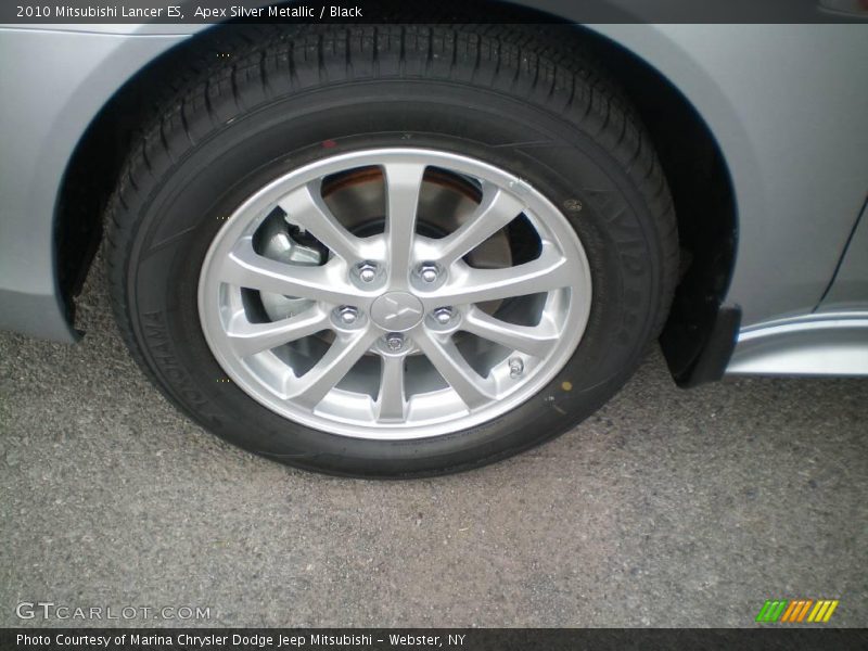 Apex Silver Metallic / Black 2010 Mitsubishi Lancer ES
