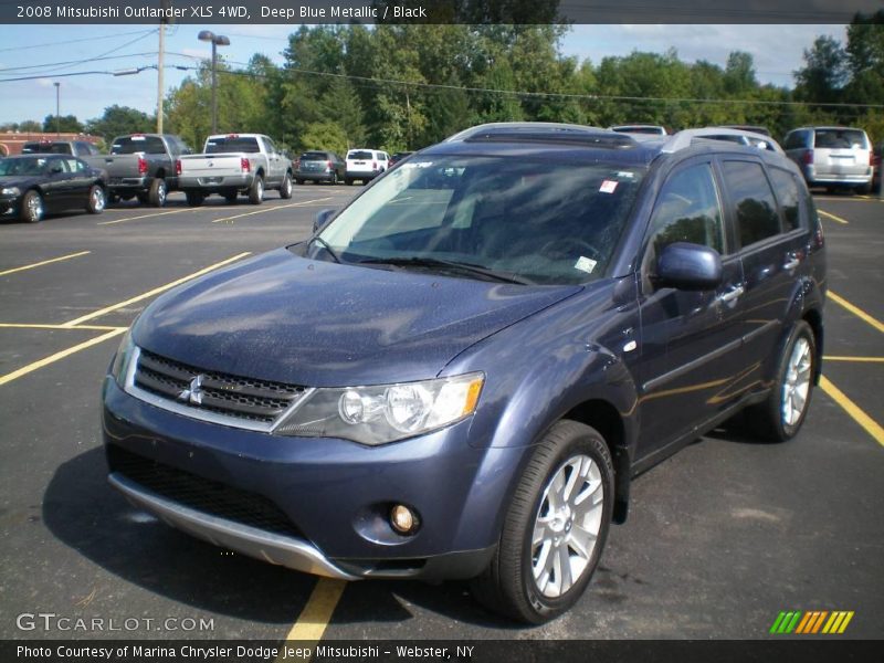 Deep Blue Metallic / Black 2008 Mitsubishi Outlander XLS 4WD