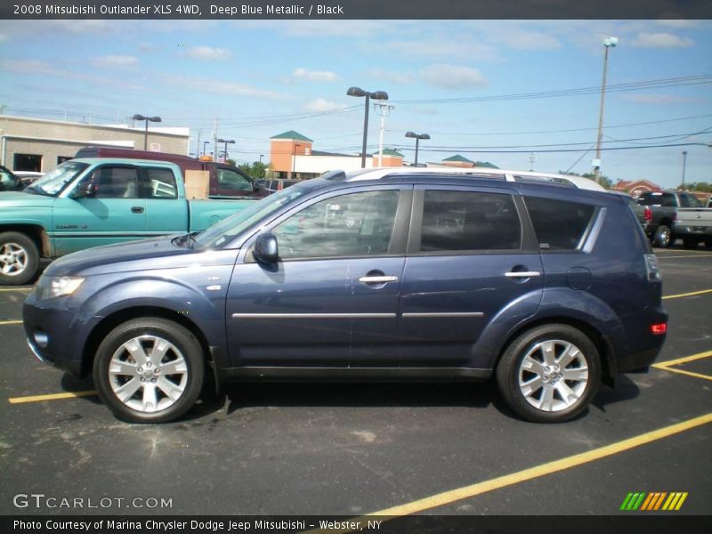 Deep Blue Metallic / Black 2008 Mitsubishi Outlander XLS 4WD