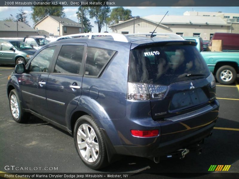 Deep Blue Metallic / Black 2008 Mitsubishi Outlander XLS 4WD