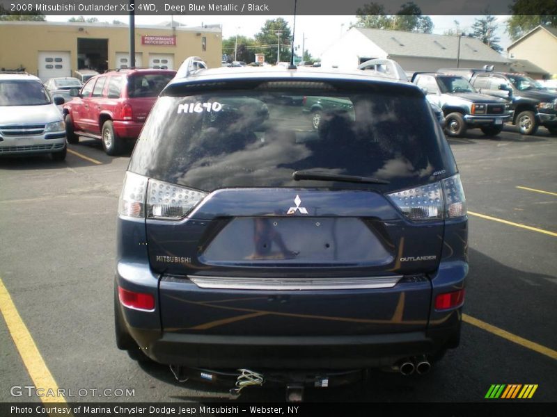 Deep Blue Metallic / Black 2008 Mitsubishi Outlander XLS 4WD