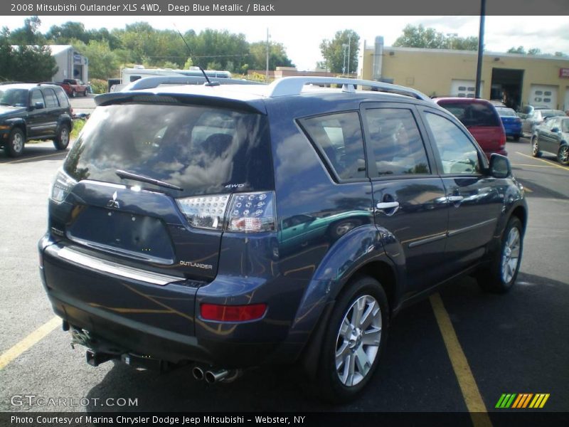 Deep Blue Metallic / Black 2008 Mitsubishi Outlander XLS 4WD