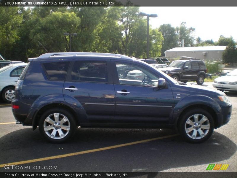Deep Blue Metallic / Black 2008 Mitsubishi Outlander XLS 4WD