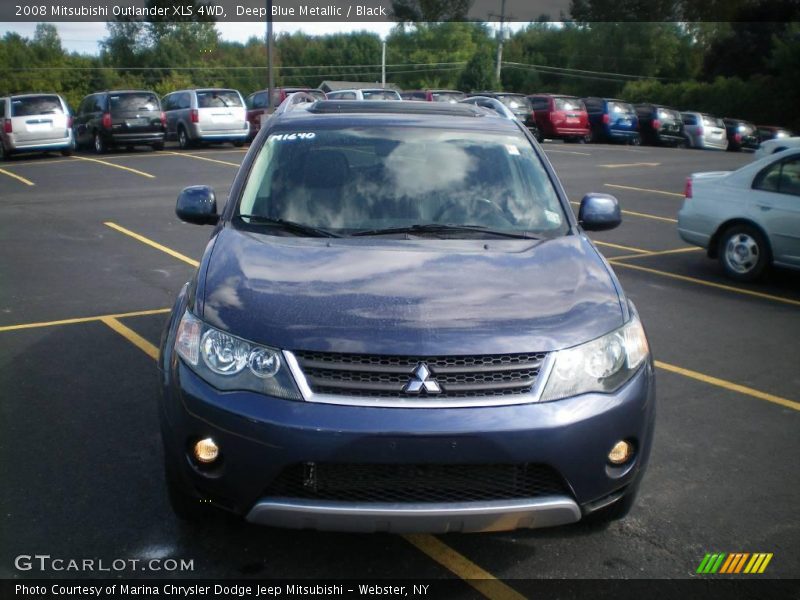 Deep Blue Metallic / Black 2008 Mitsubishi Outlander XLS 4WD