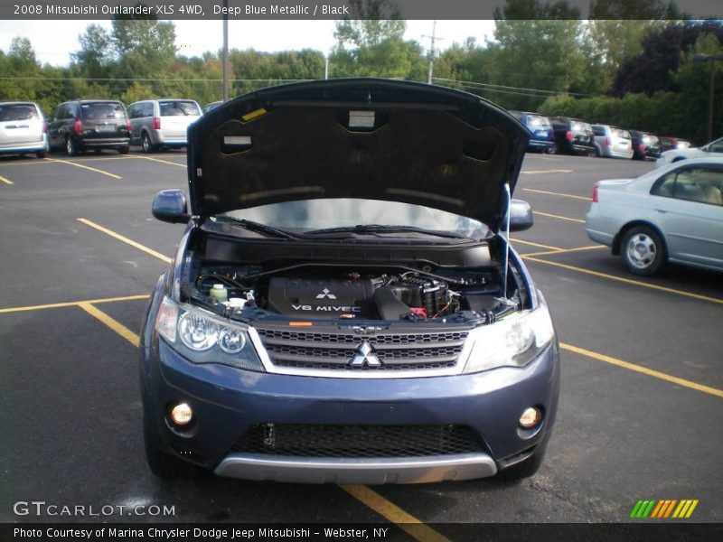 Deep Blue Metallic / Black 2008 Mitsubishi Outlander XLS 4WD
