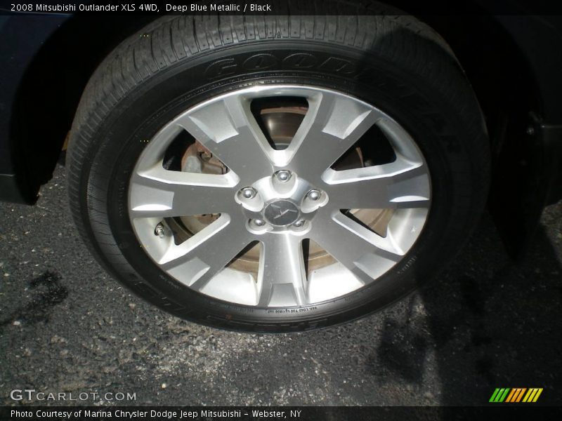 Deep Blue Metallic / Black 2008 Mitsubishi Outlander XLS 4WD