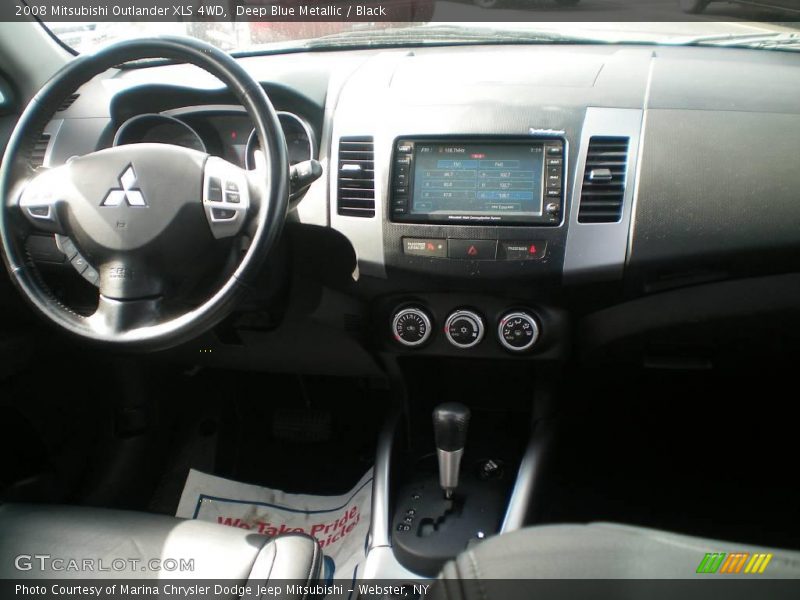 Deep Blue Metallic / Black 2008 Mitsubishi Outlander XLS 4WD