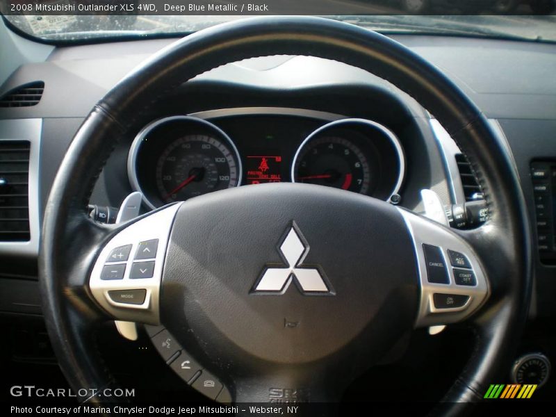 Deep Blue Metallic / Black 2008 Mitsubishi Outlander XLS 4WD