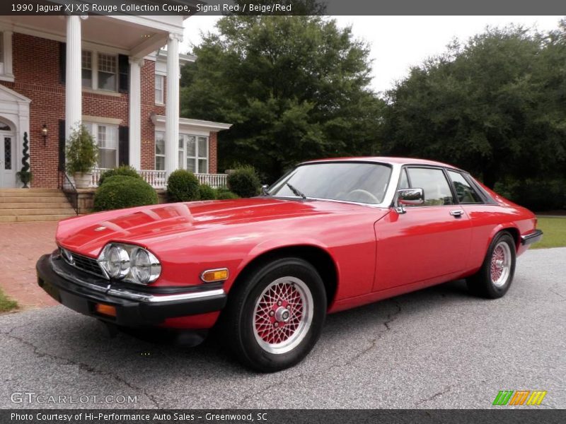 Signal Red / Beige/Red 1990 Jaguar XJ XJS Rouge Collection Coupe