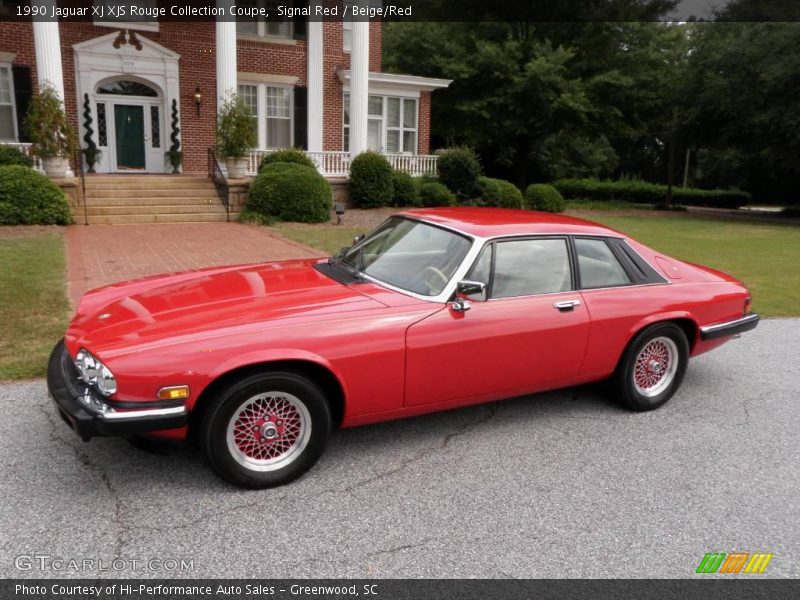 Signal Red / Beige/Red 1990 Jaguar XJ XJS Rouge Collection Coupe