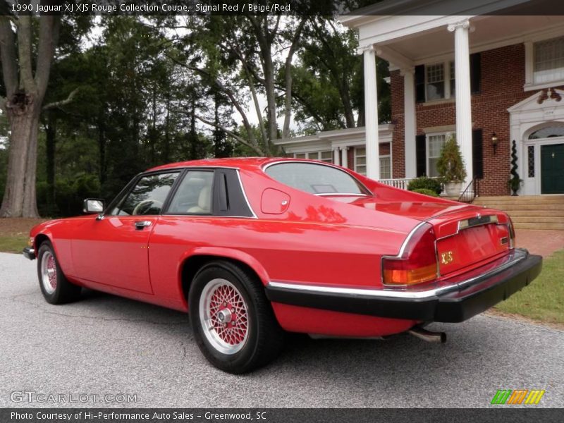 Signal Red / Beige/Red 1990 Jaguar XJ XJS Rouge Collection Coupe