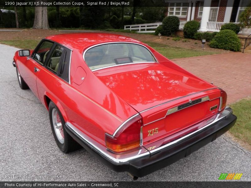 Signal Red / Beige/Red 1990 Jaguar XJ XJS Rouge Collection Coupe