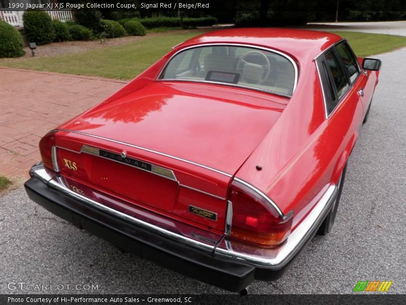Signal Red / Beige/Red 1990 Jaguar XJ XJS Rouge Collection Coupe