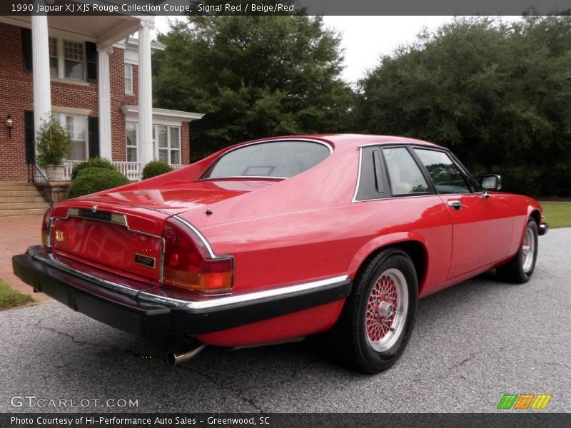 Signal Red / Beige/Red 1990 Jaguar XJ XJS Rouge Collection Coupe