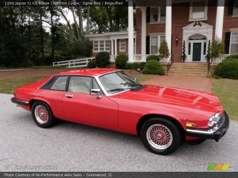 Signal Red / Beige/Red 1990 Jaguar XJ XJS Rouge Collection Coupe