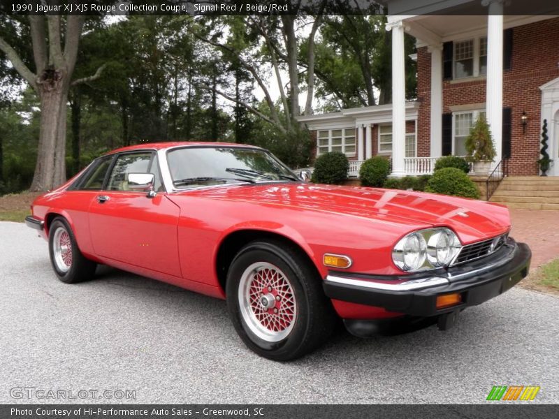 Signal Red / Beige/Red 1990 Jaguar XJ XJS Rouge Collection Coupe