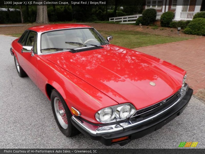 Signal Red / Beige/Red 1990 Jaguar XJ XJS Rouge Collection Coupe