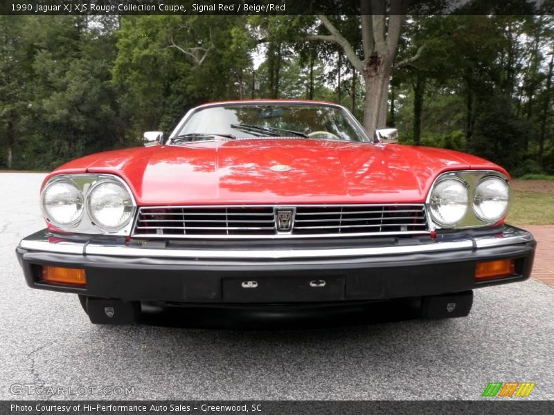 Signal Red / Beige/Red 1990 Jaguar XJ XJS Rouge Collection Coupe