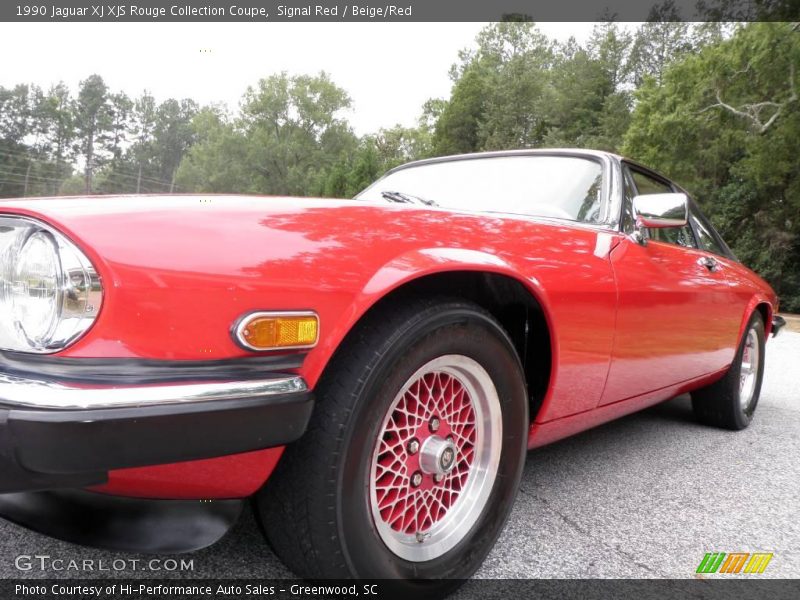 Signal Red / Beige/Red 1990 Jaguar XJ XJS Rouge Collection Coupe
