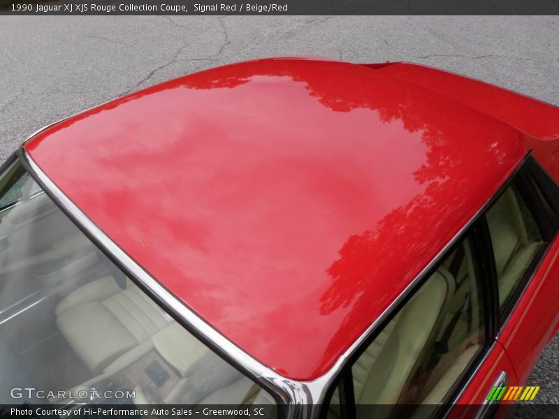 Signal Red / Beige/Red 1990 Jaguar XJ XJS Rouge Collection Coupe