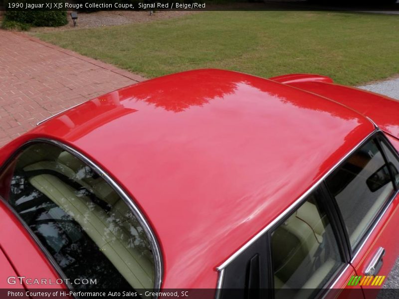 Signal Red / Beige/Red 1990 Jaguar XJ XJS Rouge Collection Coupe