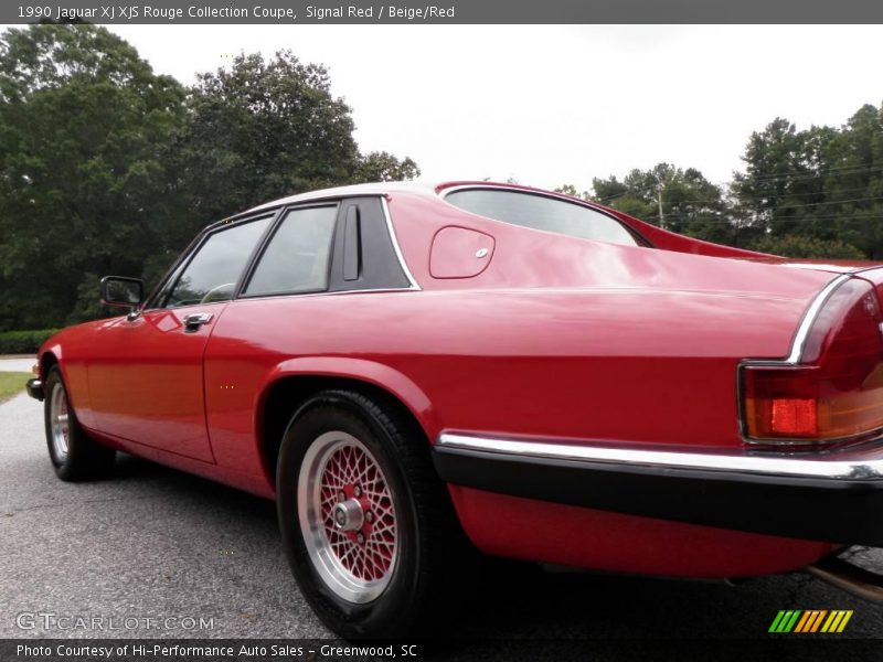 Signal Red / Beige/Red 1990 Jaguar XJ XJS Rouge Collection Coupe