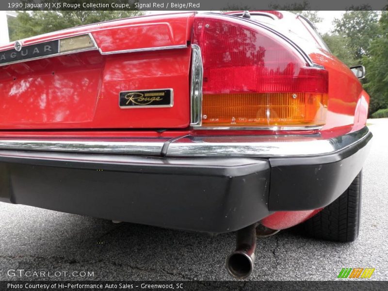 Signal Red / Beige/Red 1990 Jaguar XJ XJS Rouge Collection Coupe