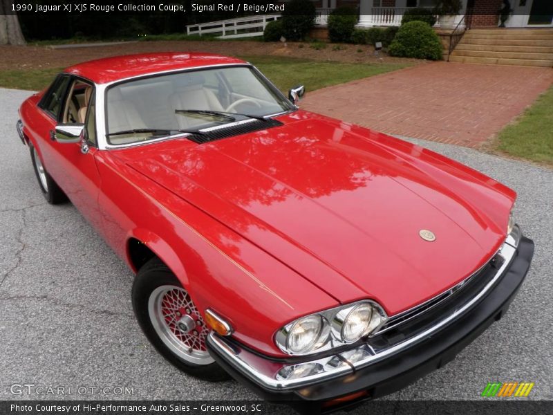 Signal Red / Beige/Red 1990 Jaguar XJ XJS Rouge Collection Coupe