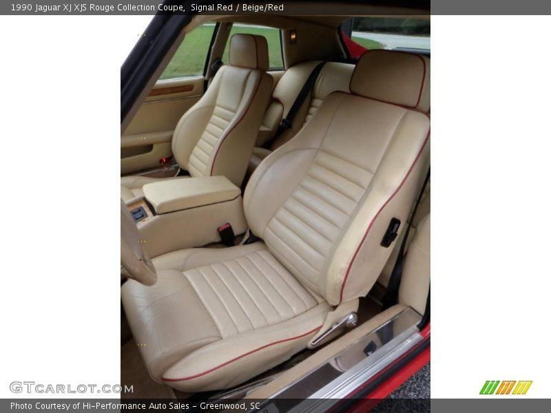 Signal Red / Beige/Red 1990 Jaguar XJ XJS Rouge Collection Coupe