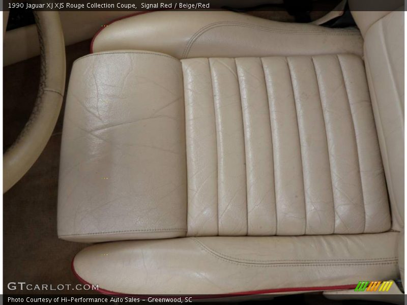 Signal Red / Beige/Red 1990 Jaguar XJ XJS Rouge Collection Coupe