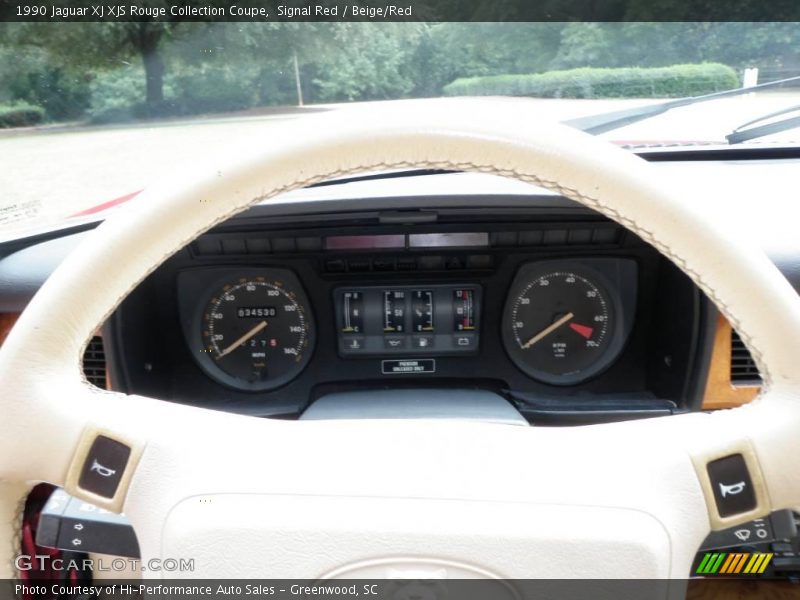 Signal Red / Beige/Red 1990 Jaguar XJ XJS Rouge Collection Coupe
